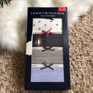 Tommy hilfigure 4 pack logo bikini